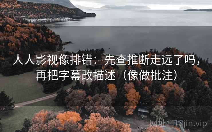 人人影视像排错：先查推断走远了吗，再把字幕改描述（像做批注）