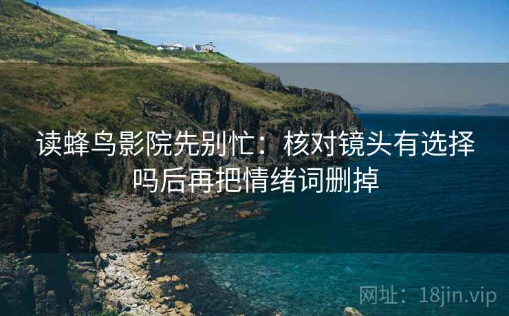 读蜂鸟影院先别忙：核对镜头有选择吗后再把情绪词删掉  第2张